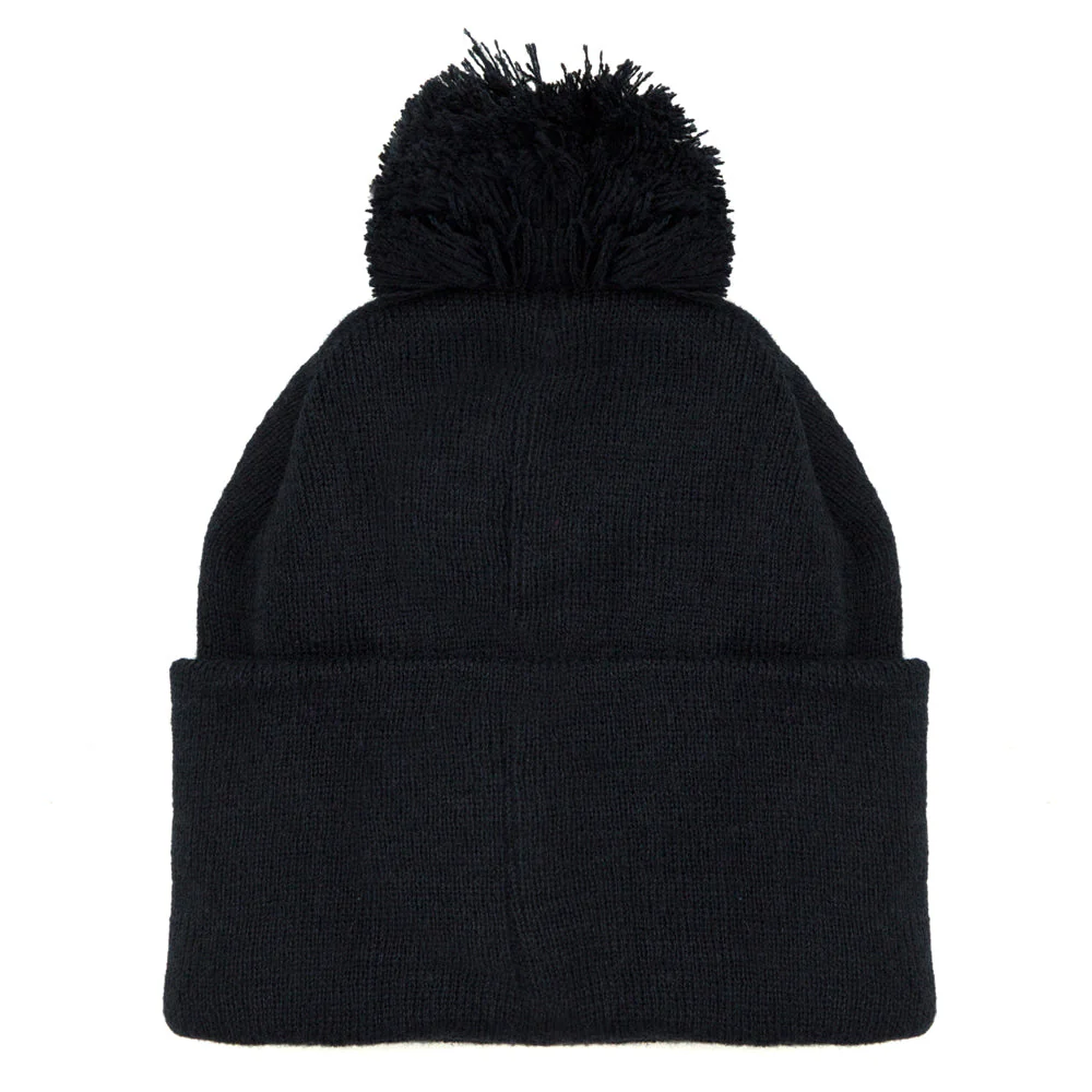 NAVY BOBBLE BEANIE - Image 3